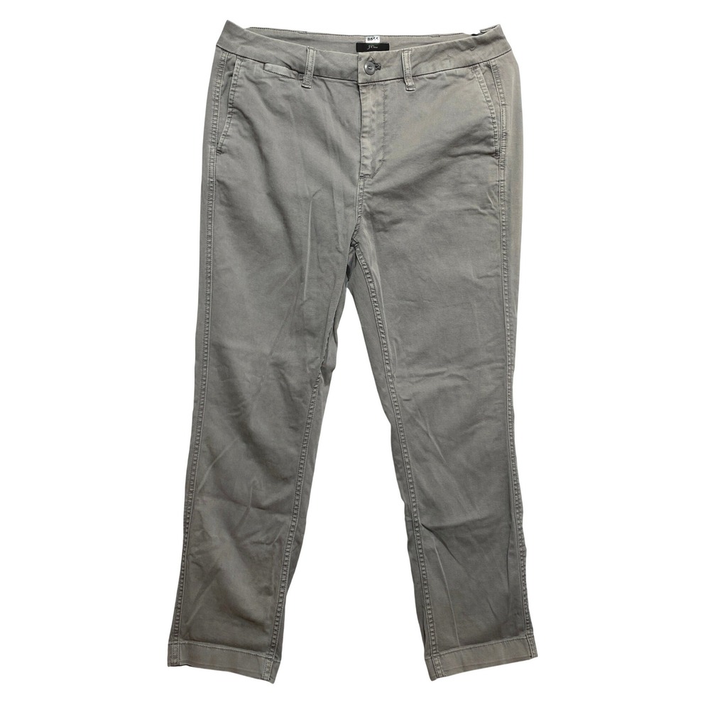 J Crew Chino Pants Womens 28 Gray Slim Broken in Boyfriend Trousers